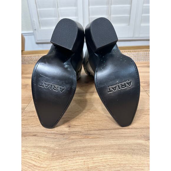 Ariat Women's Starlight X Toe Western Boot Silver Black Leather Sz 9 NWOB Cowboy - Picture 15 of 16